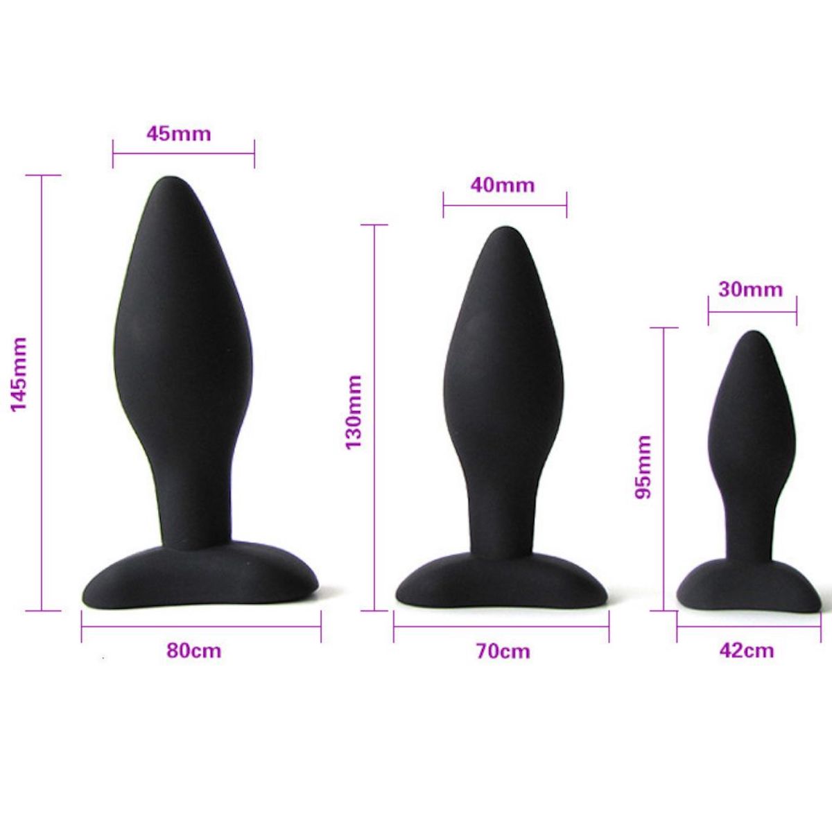 Triple Butt Plug Set