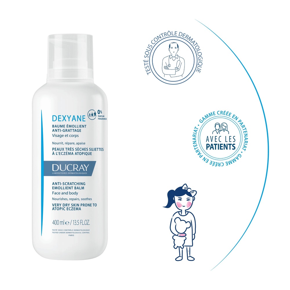 Ducray Dexyane Baume émollient 400 ml Baume émollient