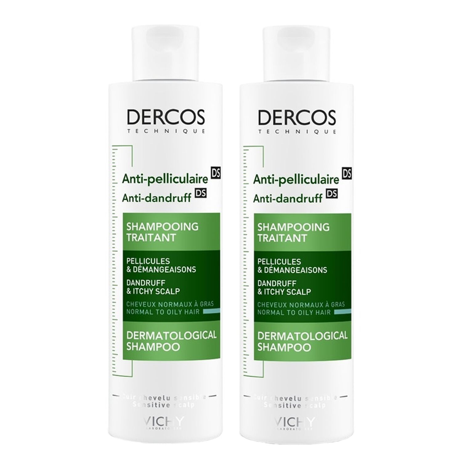 Vichy Dercos Technique Shampooing Anti-Pellicules & Démangeaisons 2x200 ml