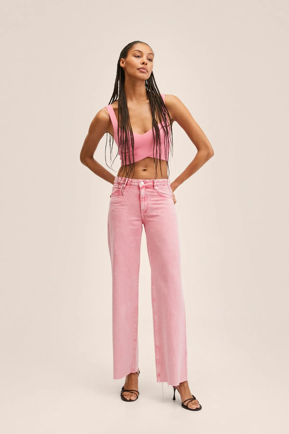 MANGO  Jeans - Rosa - Straight
