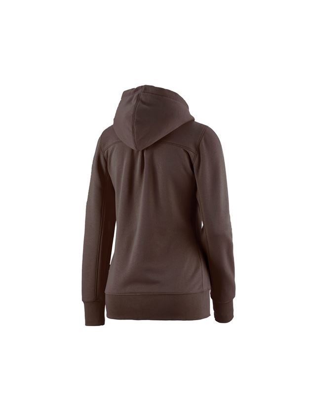 e.s. Hoody-Sweatjacke poly cotton, Damen