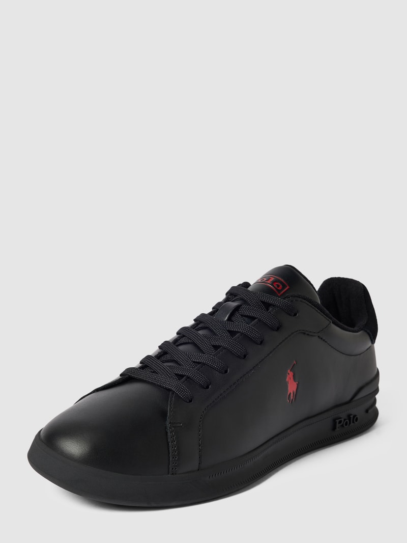 Sneaker mit Label-Details in schwarz