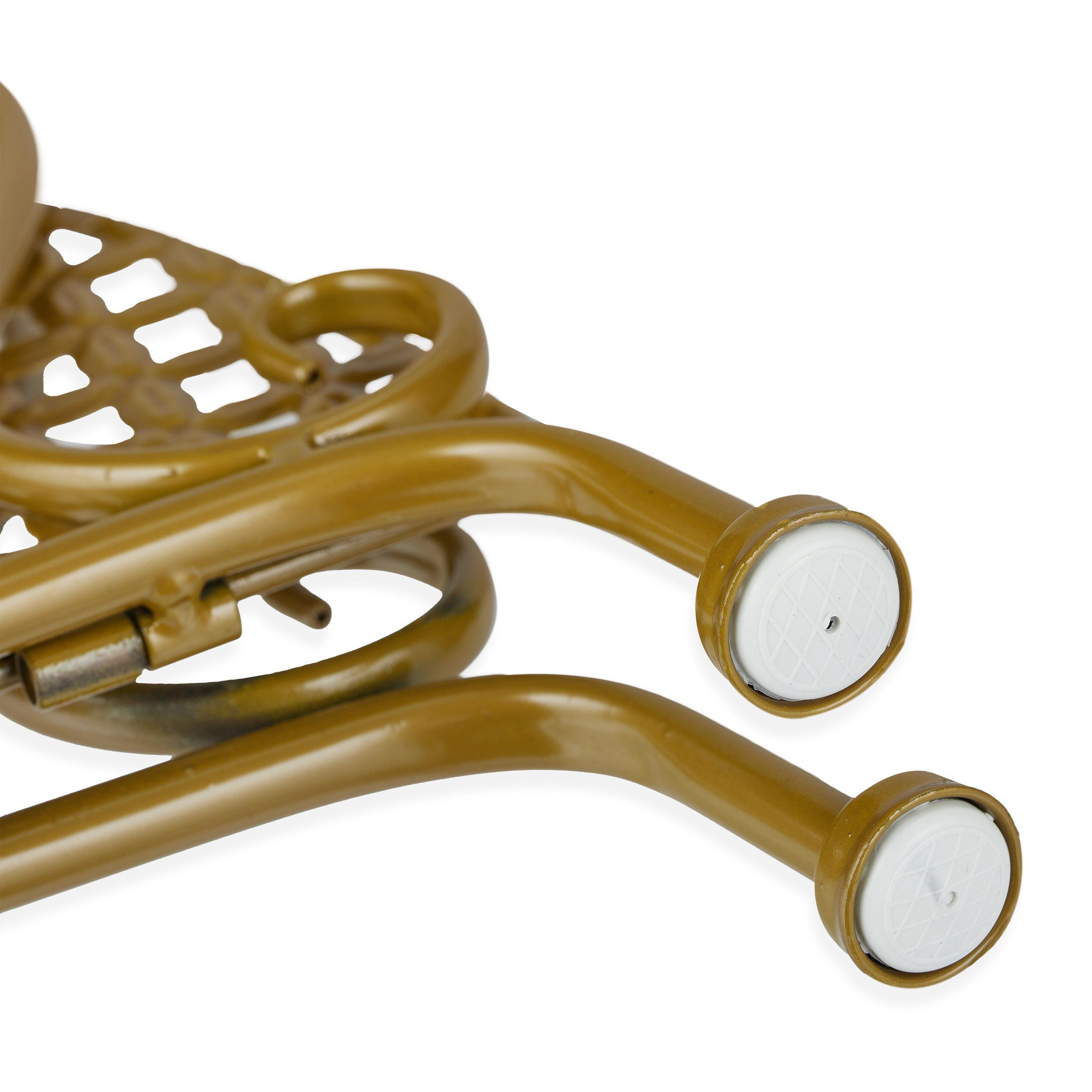 relaxdays Eckregal Blumenregal Metall, Gold
