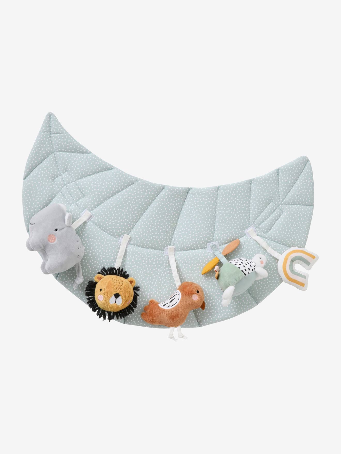 Vertbaudet Baby Activity-Kissen - weiß bedruckt/rosa welt