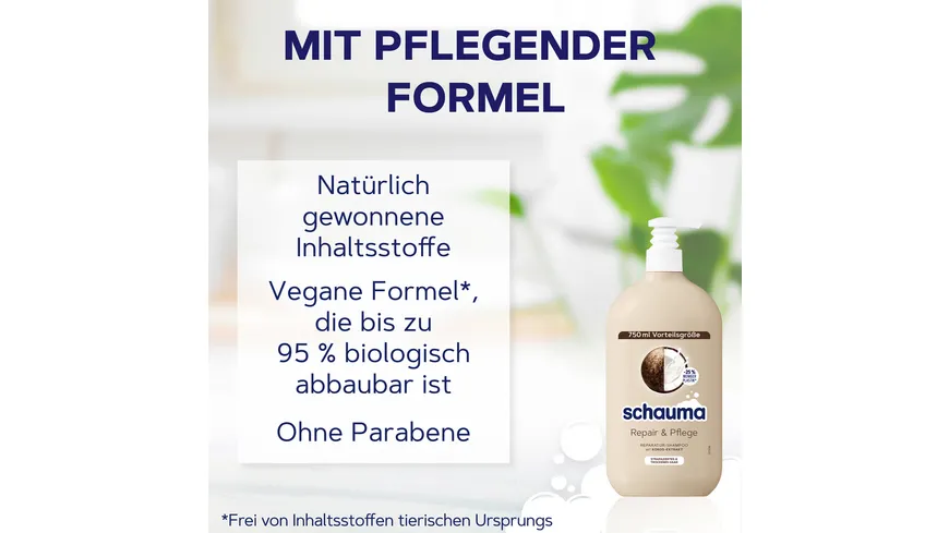SCHAUMA Shampoo Repair & Pflege 750ml 750 ml