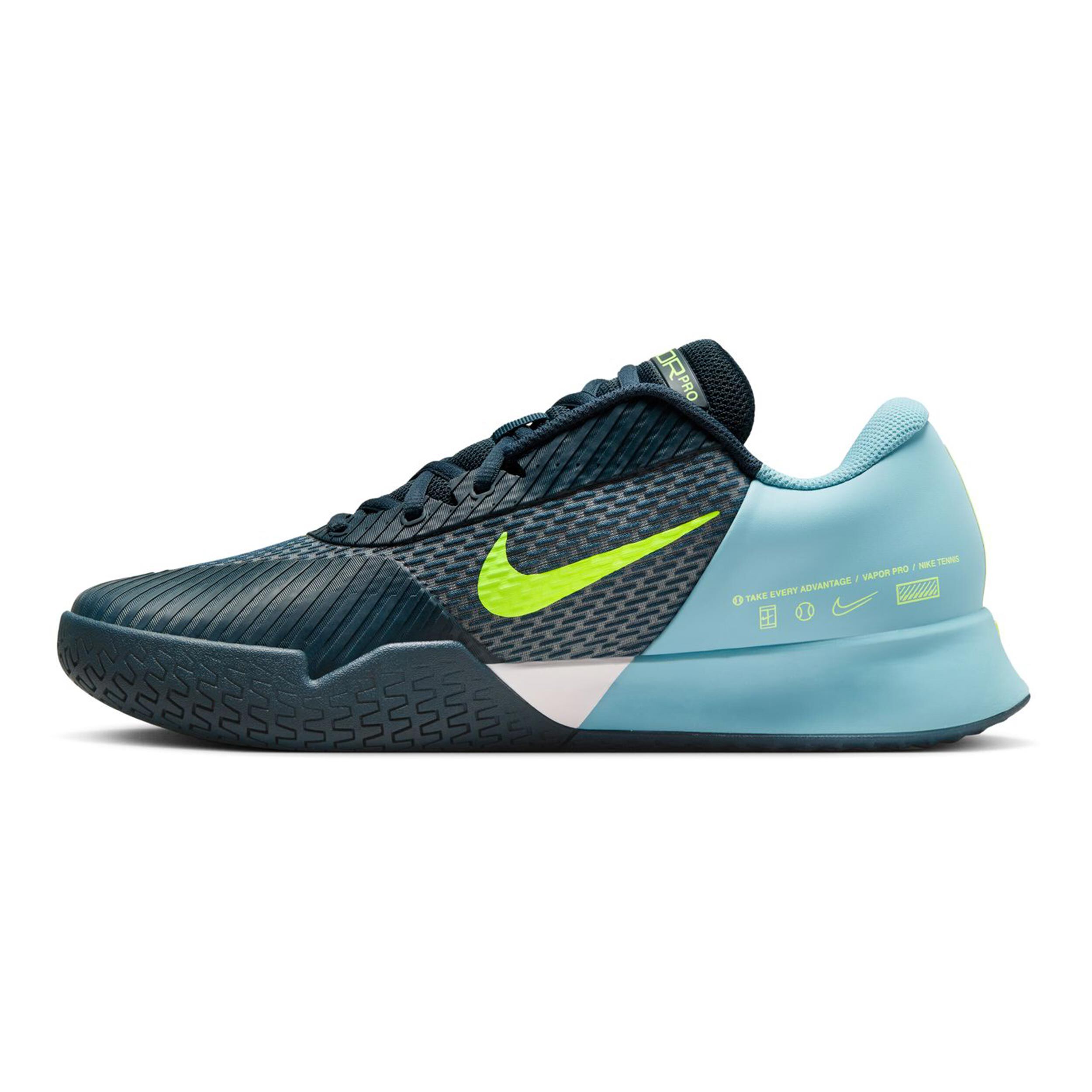Air Zoom Vapor Pro 2 Allcourtschuh Herren - Dunkelblau, Türkis