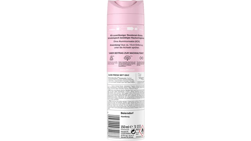 8X4 Deospray No.3 Velvet Blossom 150 ml
