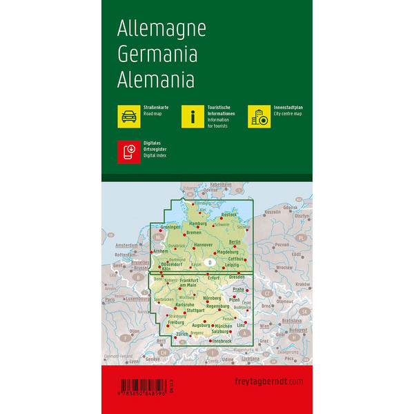 Deutschland, Autokarte 1:500.000 - Straßenkarte