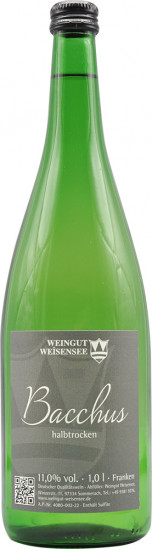 2022 Bacchus halbtrocken 1,0 L - Weingut Weisensee