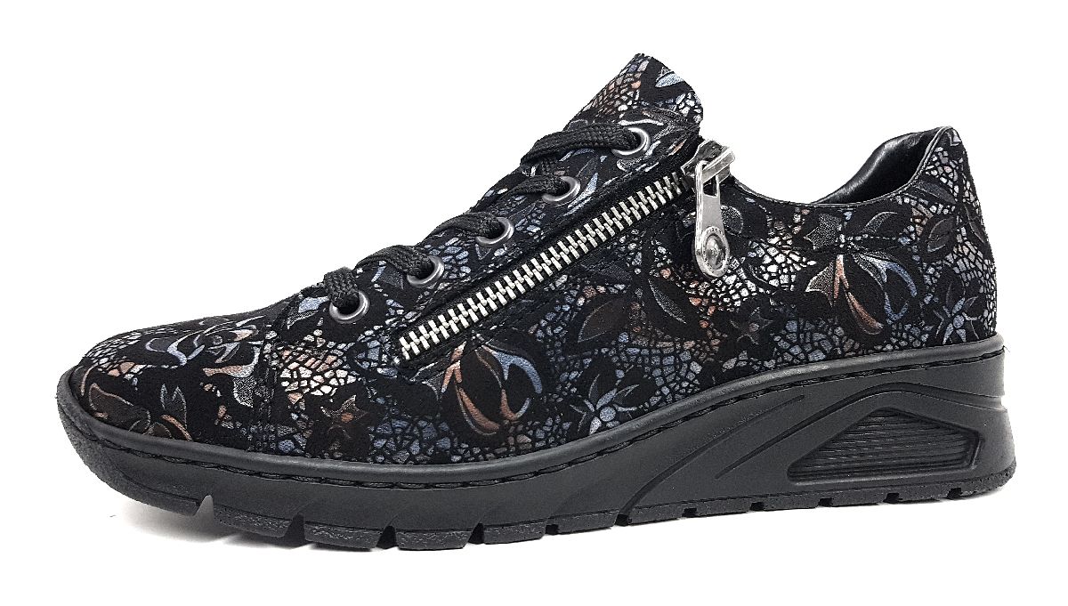 Rieker N3302-90 Schwarz 90 metallic