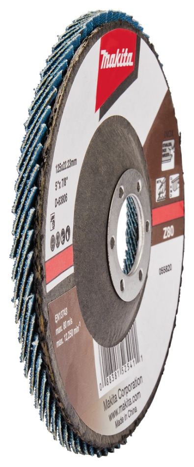 Disc abraziv lamelar Makita D-63806 125 mm Z80
