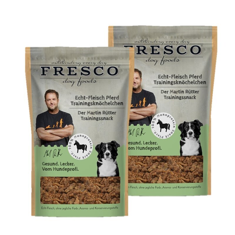 FRESCO Snacks FRESCO M. Rütter Trainingsknöchelchen 2x150g Echt-Fleisch Pferd