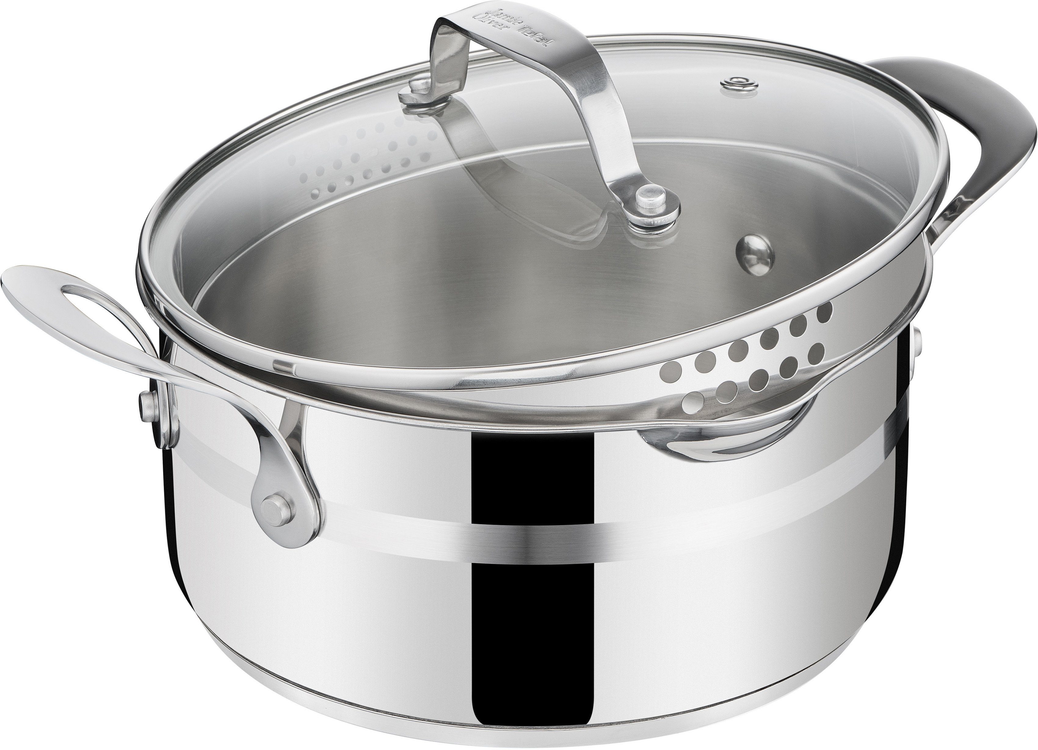 Tefal Topf-Set E311S7 Jamie Oliver Cook Smart, Edelstahl (Set, 7-tlg), Edelstahl-Topfset by Jamie Oliver, alle Herdarten, Induktion