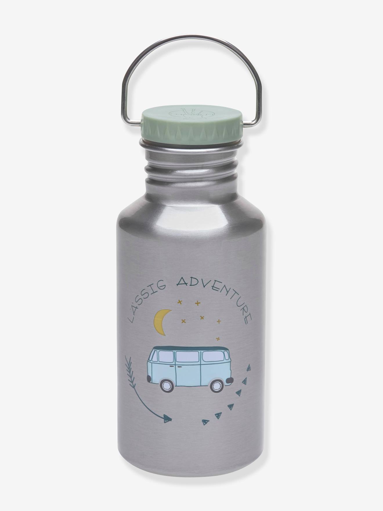 Gourdes LÄSSIG en inox happy prints olive