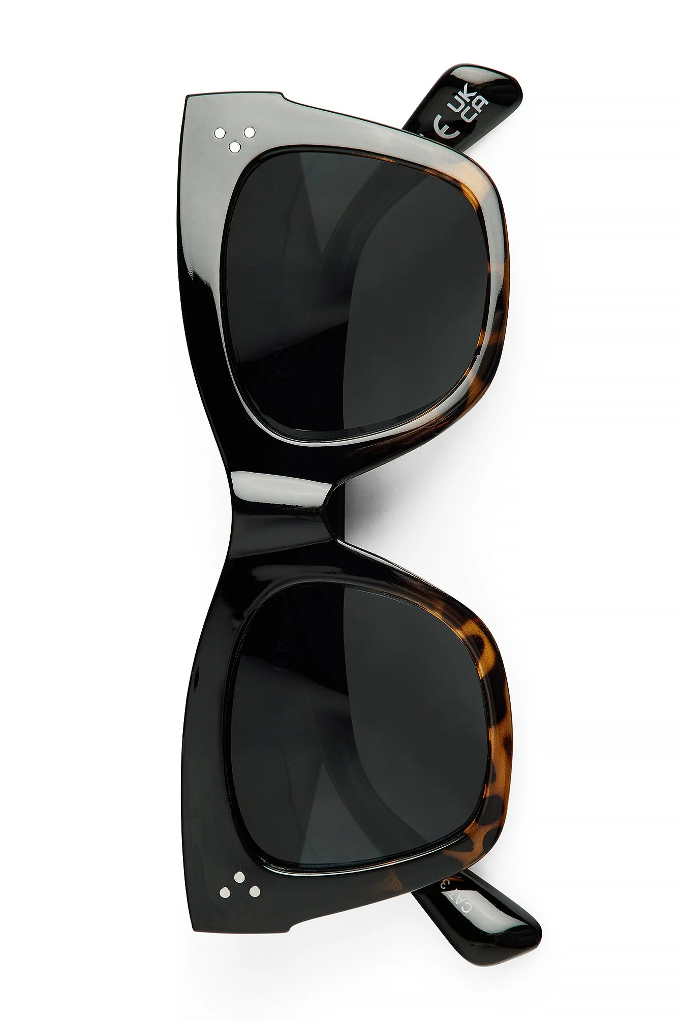 Zweifarbig getönte Cateye-Sonnenbrille
