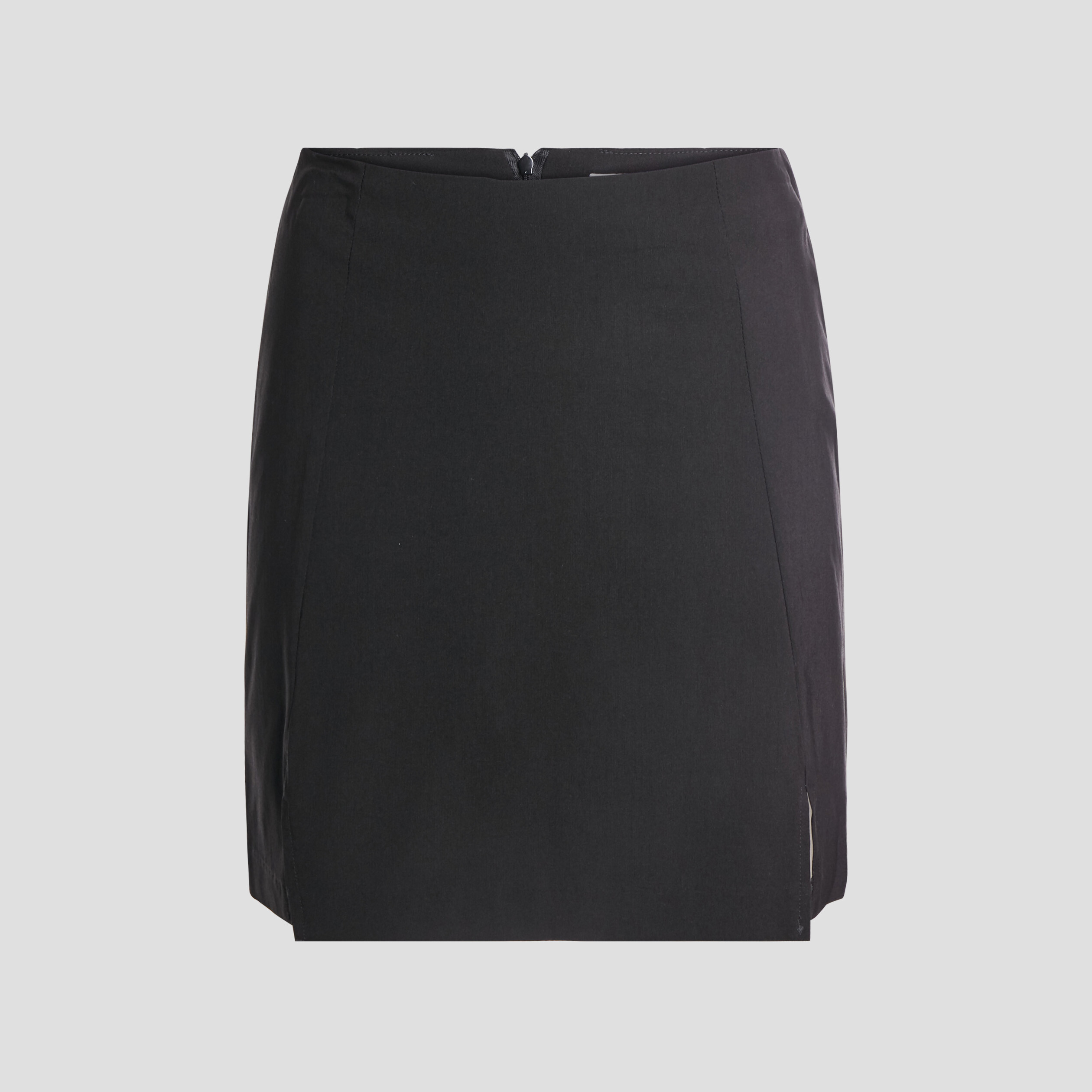 Jupe droite fendue noir femme | La Halle