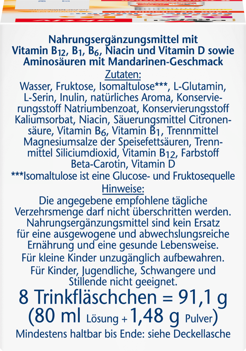 Vitamin B12 + D3 Duo Aktiv Trinkfläschchen 8 St, 91,1 g