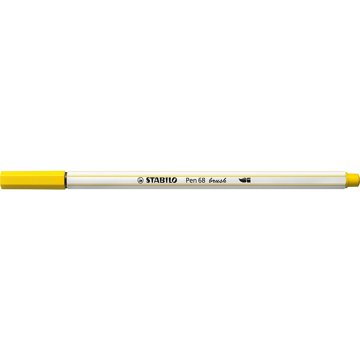 Premium-Filzstift Pen 68 brush, Pinselspitze für variable Strichstärken, gelb