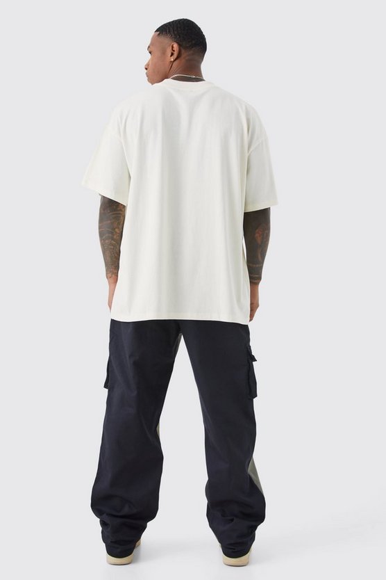 Lockere Colorblock Cargo-Hose