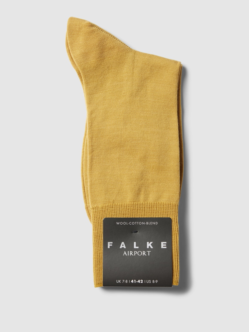 Socken mit elastischem Rippenbündchen Modell 'AIRPORT' in messing