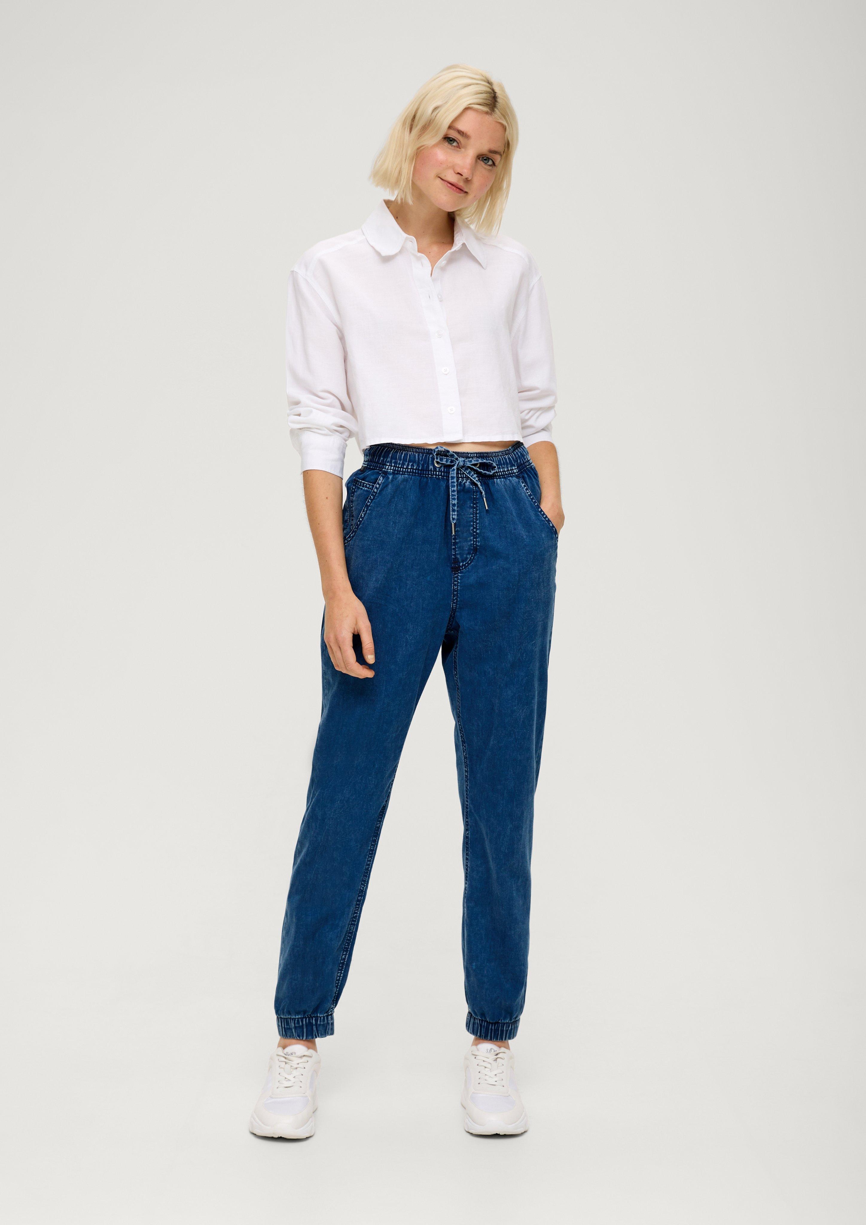 Ankle-Jeans / Relaxed Fit / High Rise / Semi Wide Leg  2131224-59Y2