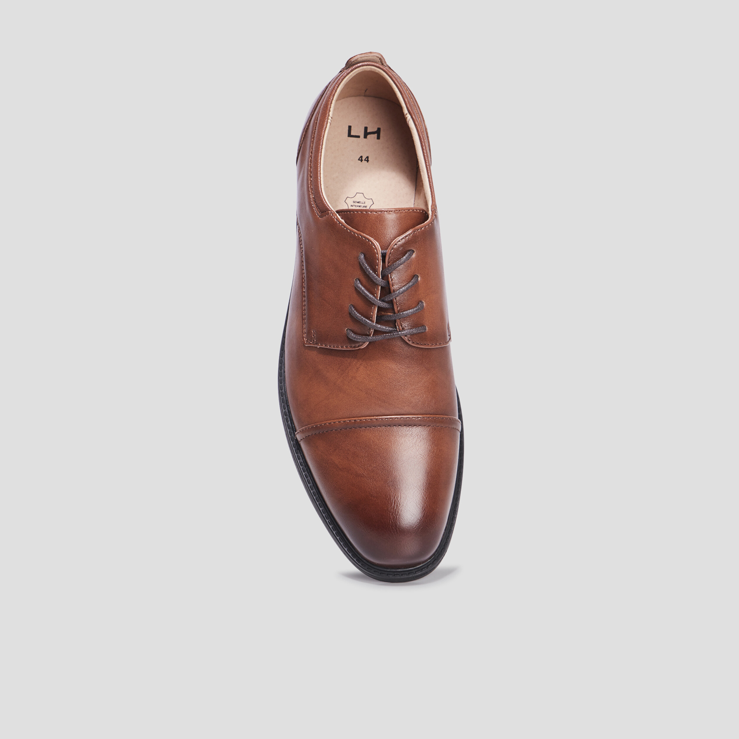 Derbies lacées marron homme | La Halle