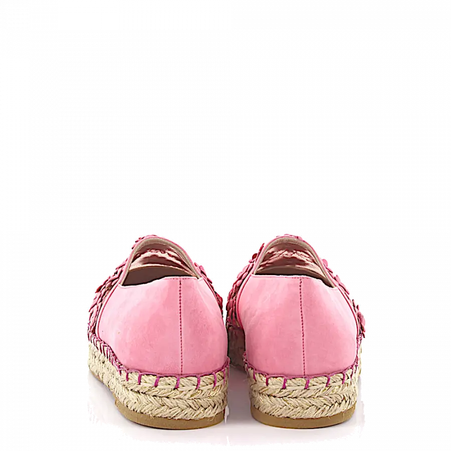 Elie Saab - Espadrilles Blumenmuster rosa - pink