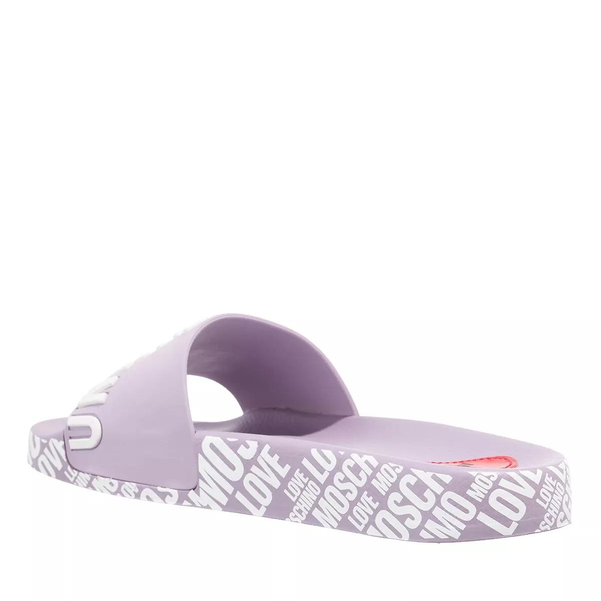 MOSCHINO Komfort Sandalen lila/pink Slide