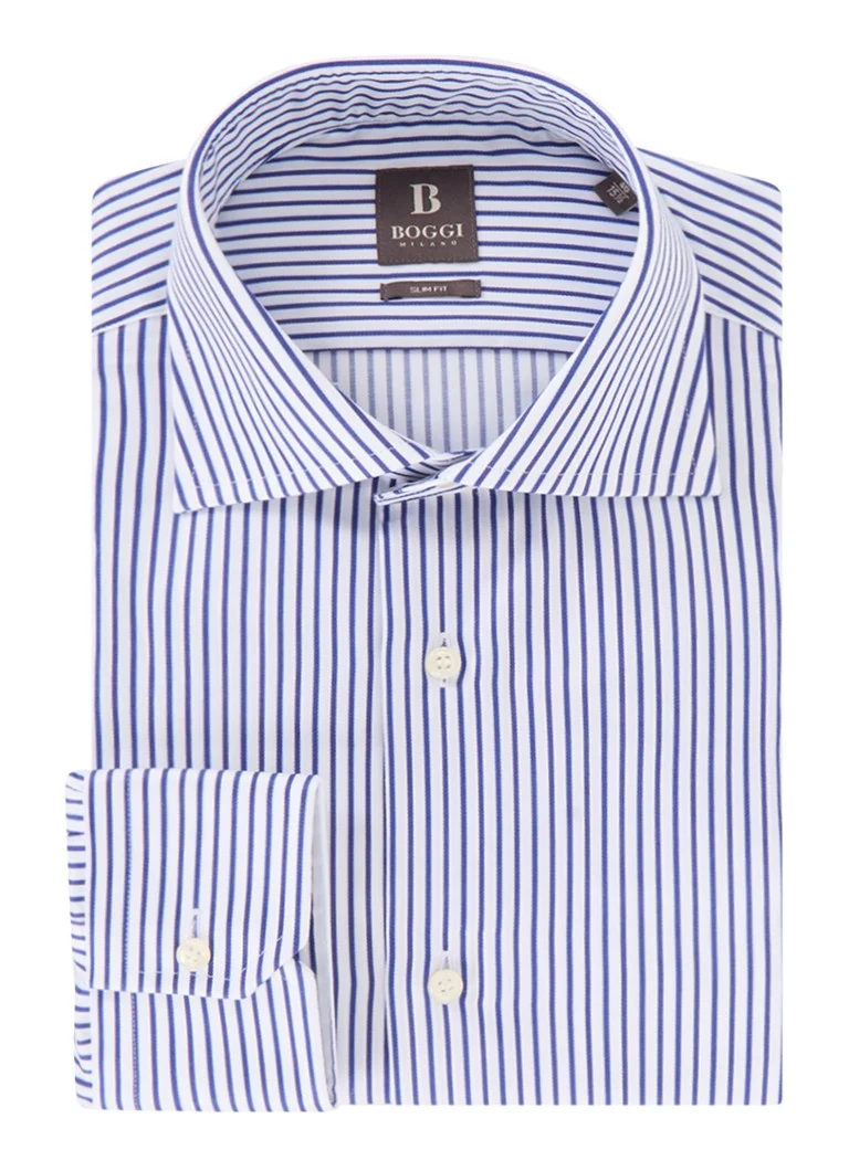 Boggi Milano Slim fit košulja s prugastim printom