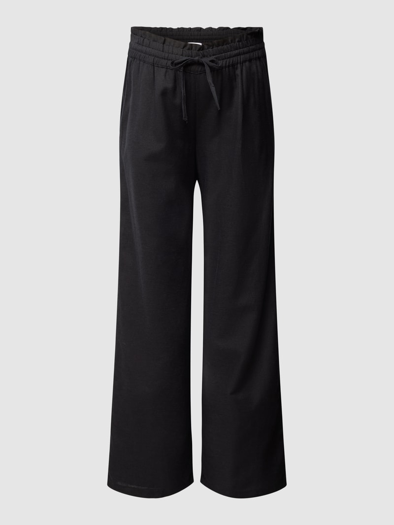 Umstands-Hose mit Rüschen Modell 'PETRA' in schwarz