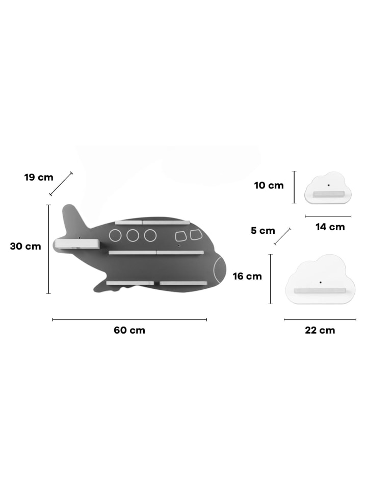 BOARTI Regal Flugzeug WolkenToniebox Tonies Figuren in Blau günstig kaufen onesize