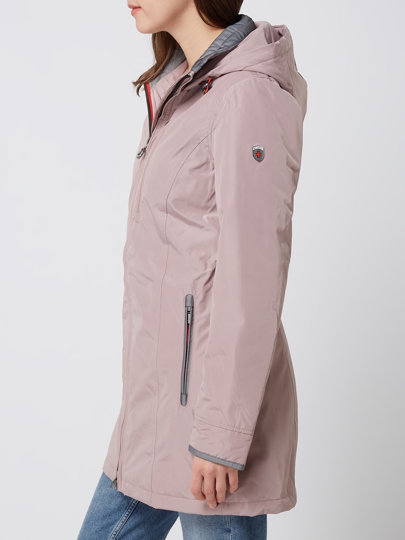 Jacke mit Label-Detail Modell 'STOCKHOLM' in rosé