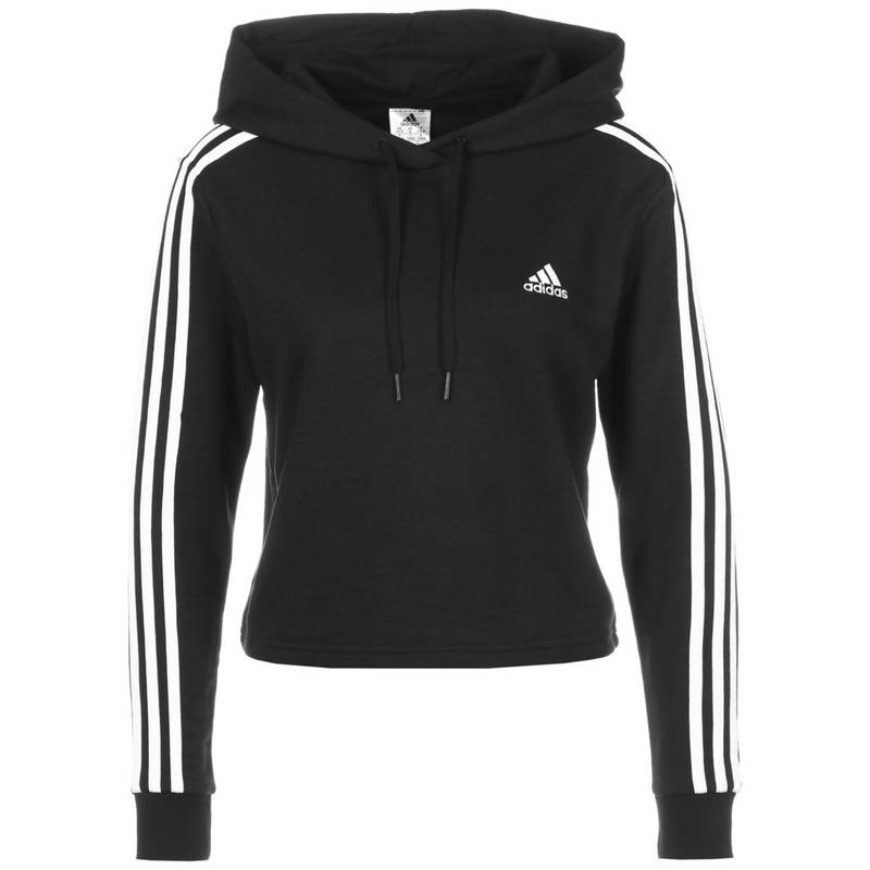 adidas Essentials 3-Streifen Cropped Hoodie Damen