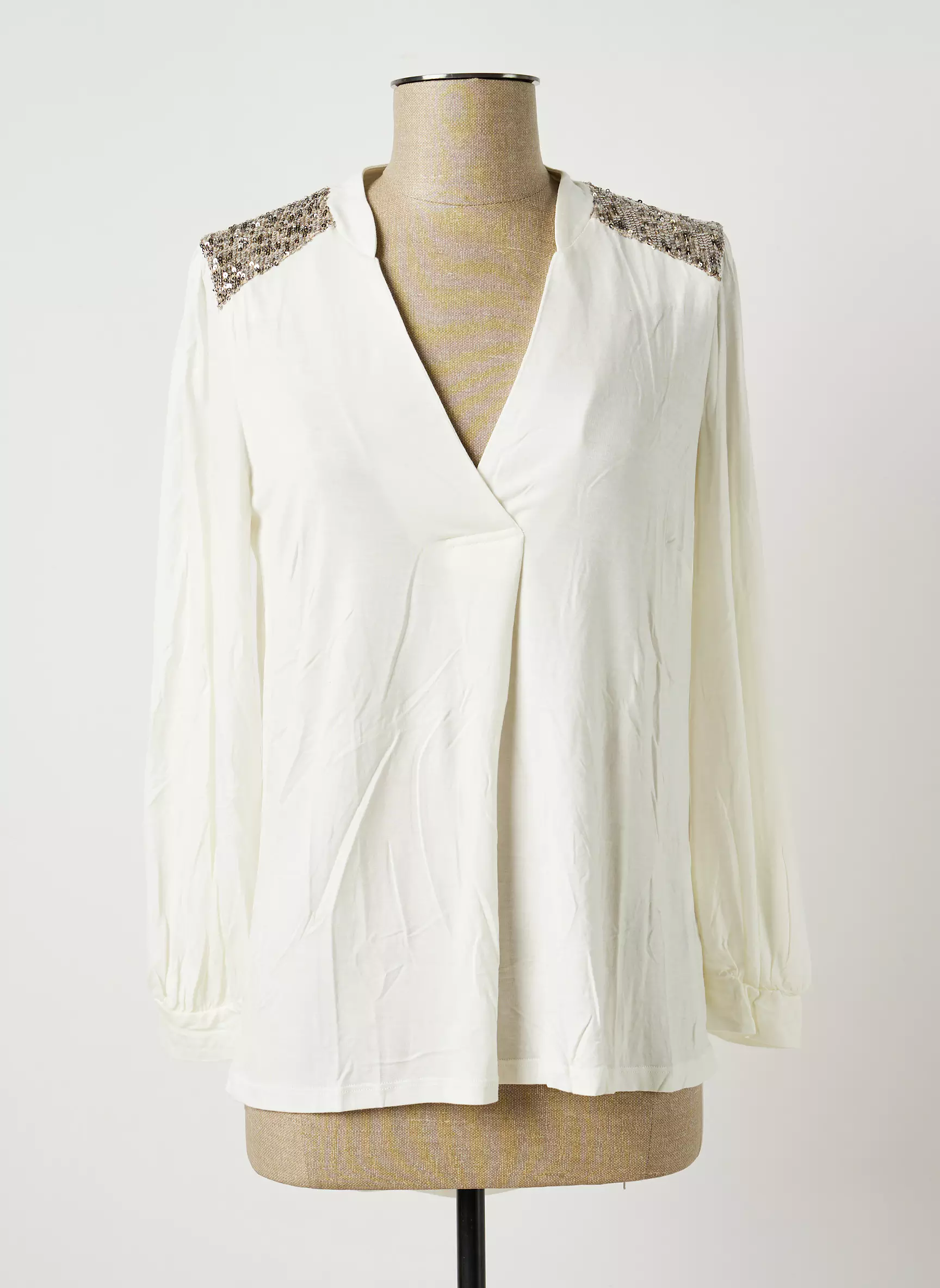 Benetton Tshirts Femme couleur beige