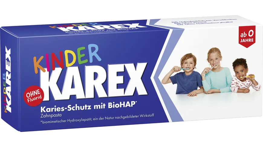 Kinder-Zahnpasta für jedes Alter (ab 0 Jahren). Ohne Fluorid. Auch für Kinder geeignet 50 ml