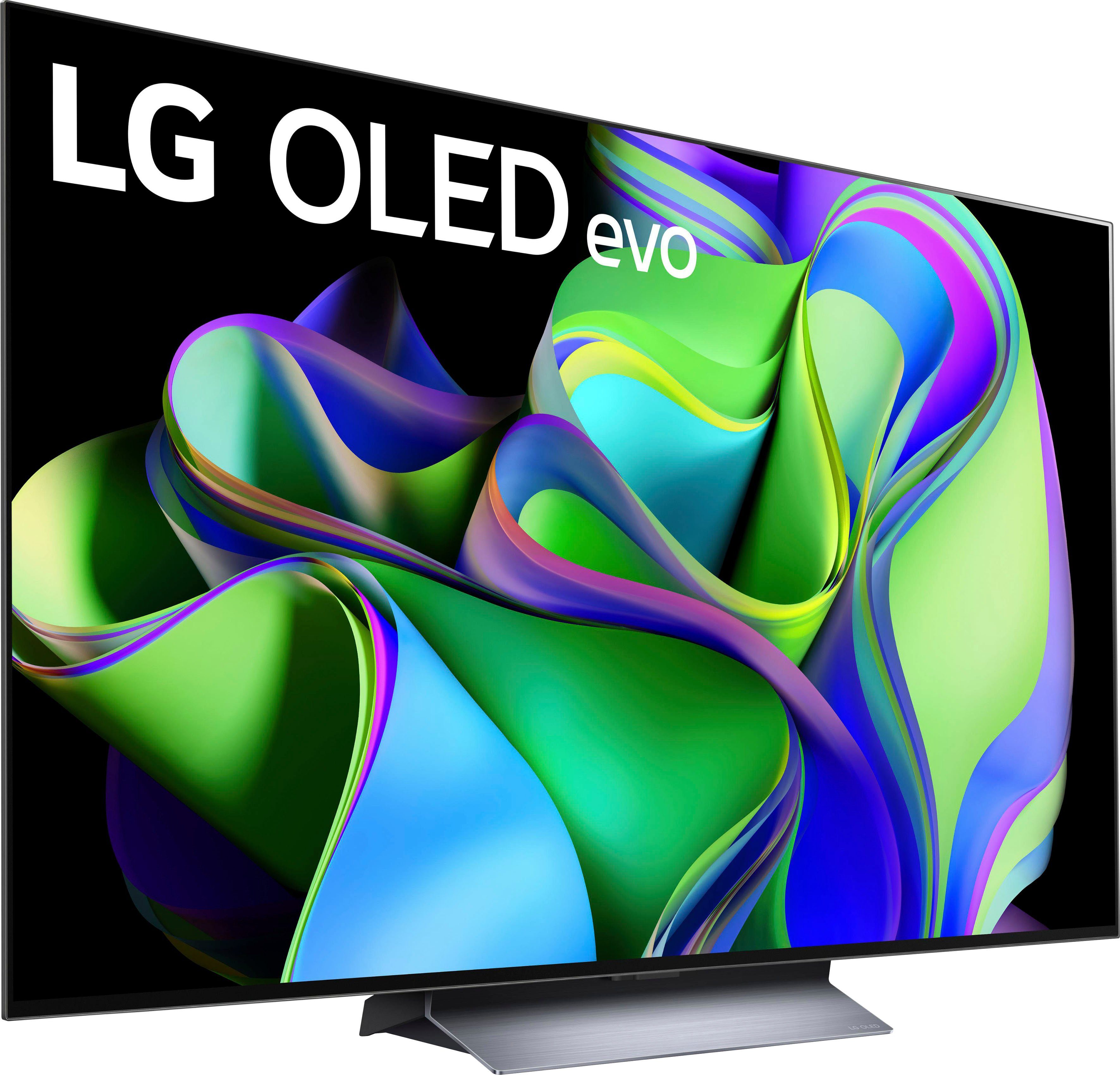 LG OLED55C37LA OLED-Fernseher (139 cm/55 Zoll, 4K Ultra HD, Smart-TV, OLED evo, bis zu 120 Hz, α9 Gen6 4K AI-Prozessor, Twin Triple Tuner)