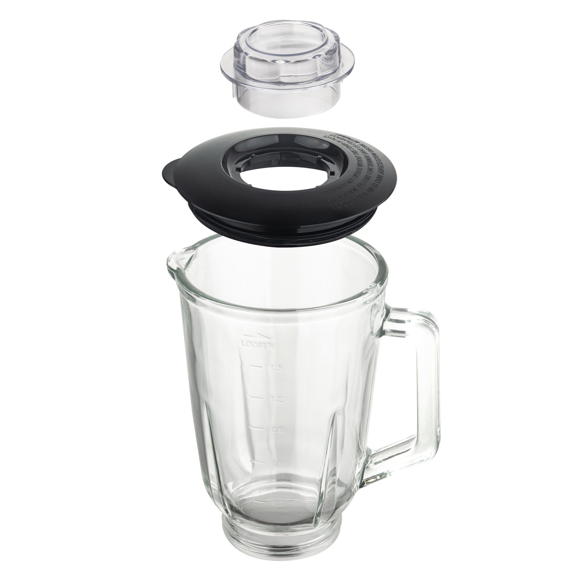 TurboTronic by Z-Line Standmixer BG6 - 1400 Watt mit 1,5L Glasbehälter, 1400 W, Glas Smoothie Mixer Maker Ice Crush Funktion Milchshaker Blender
