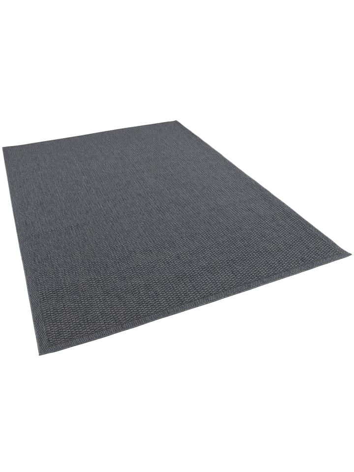 Pergamon In & Outdoor Teppich Marbella Bordüre in Antraciet günstig kaufen