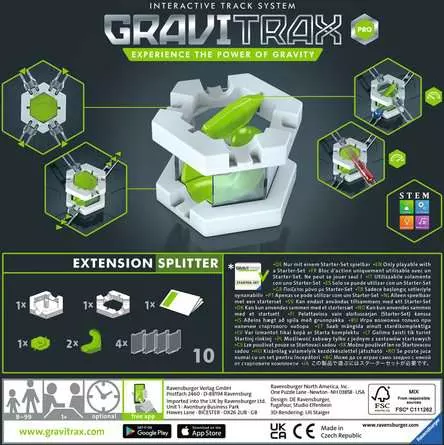 GraviTrax PRO Splitter - Kugelbahn-Erweiterung für Kinder ab 8 Jahren