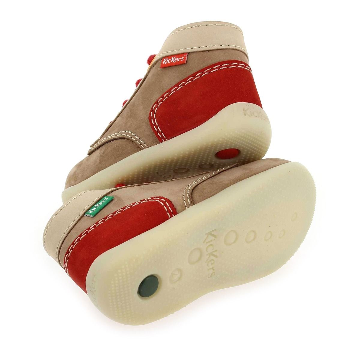 Kickers  BONZIP-2 G E22 - beige rouge