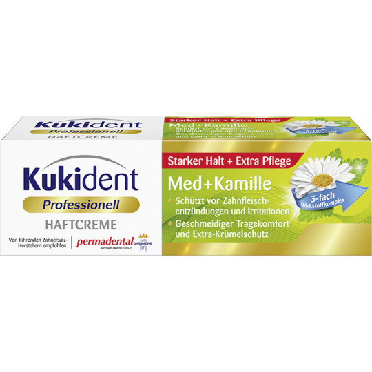 Kukident Professionell Haftcreme Med + Kamille 40G