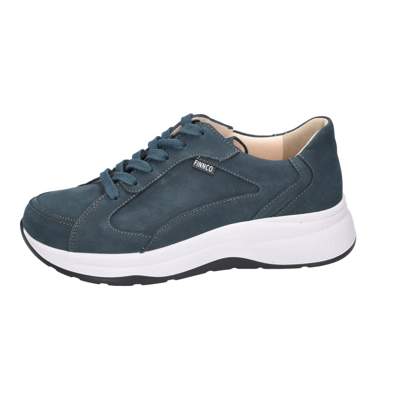 FINN COMFORT Freizeit Schnürer blau Piccadilly