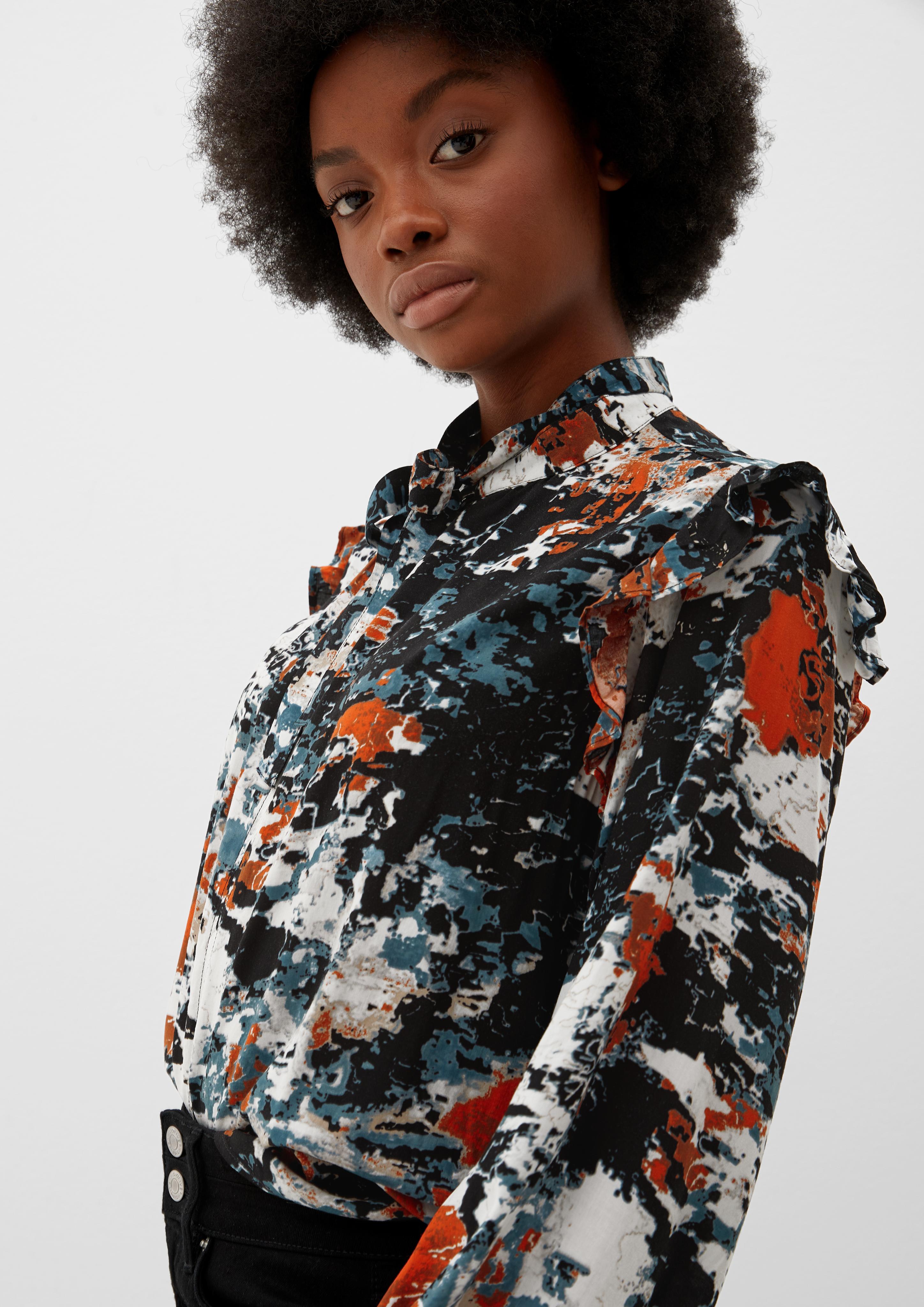 Bluse mit Allovermuster  2117749-23A4