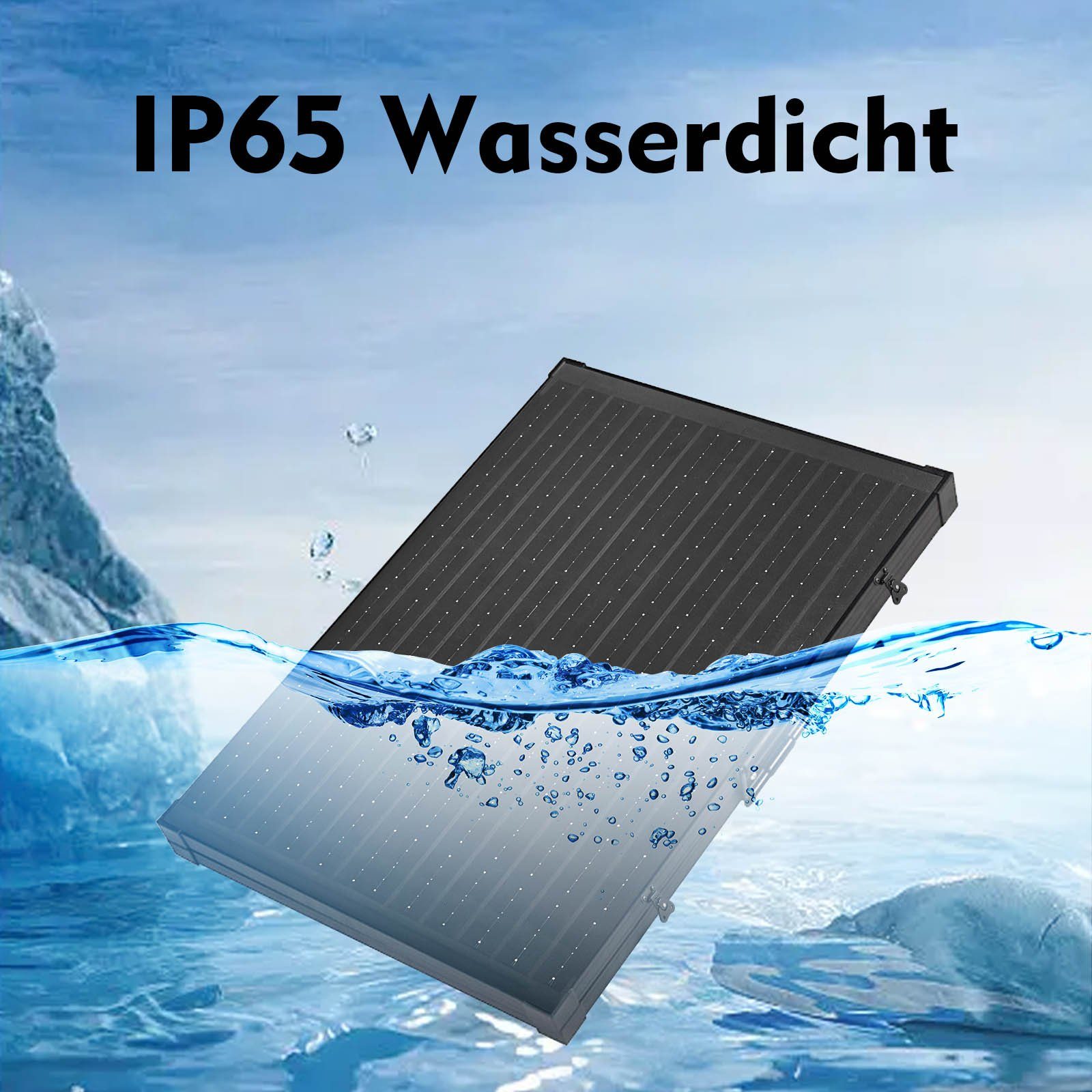 GLIESE Solarmodul 100W 18V Mono Solarkoffer Faltbarer, hoher Wirkungsgrad inKombination mit geringem gewicht