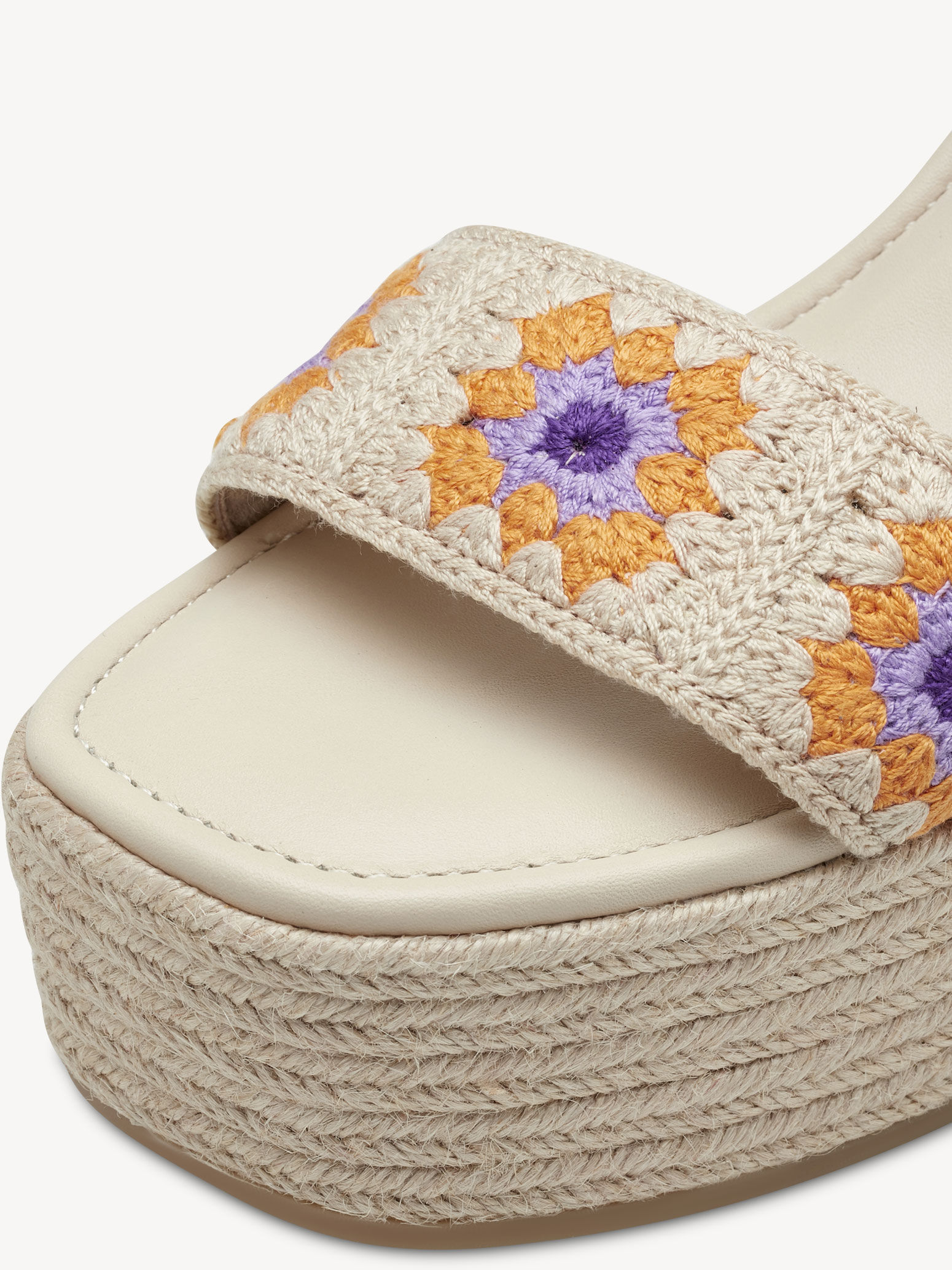 Sandale à talon - beige