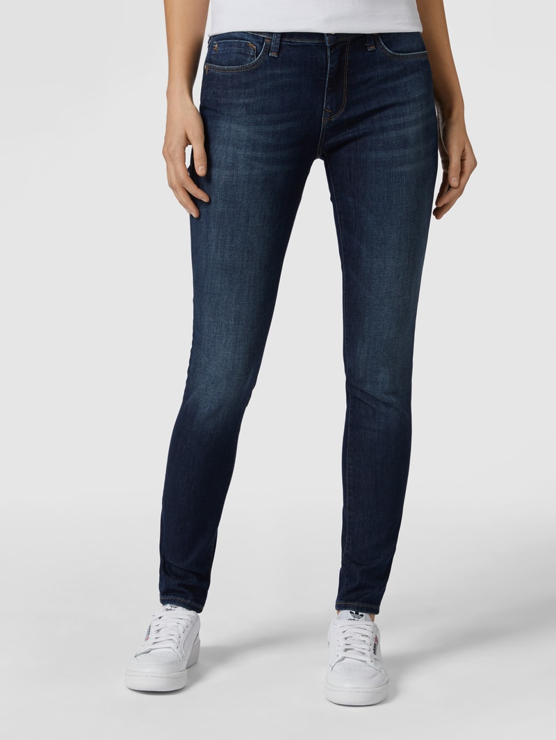 Super Skinny Fit Jeans mit Stretch-Anteil Modell 'Adriana' in blau