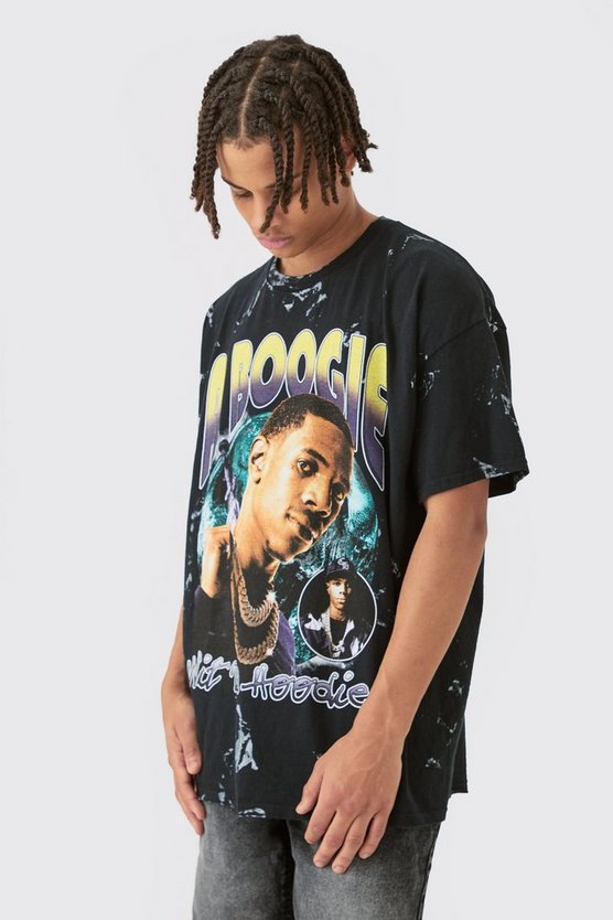 Oversize T-Shirt mit lizenziertem A Boogie Print