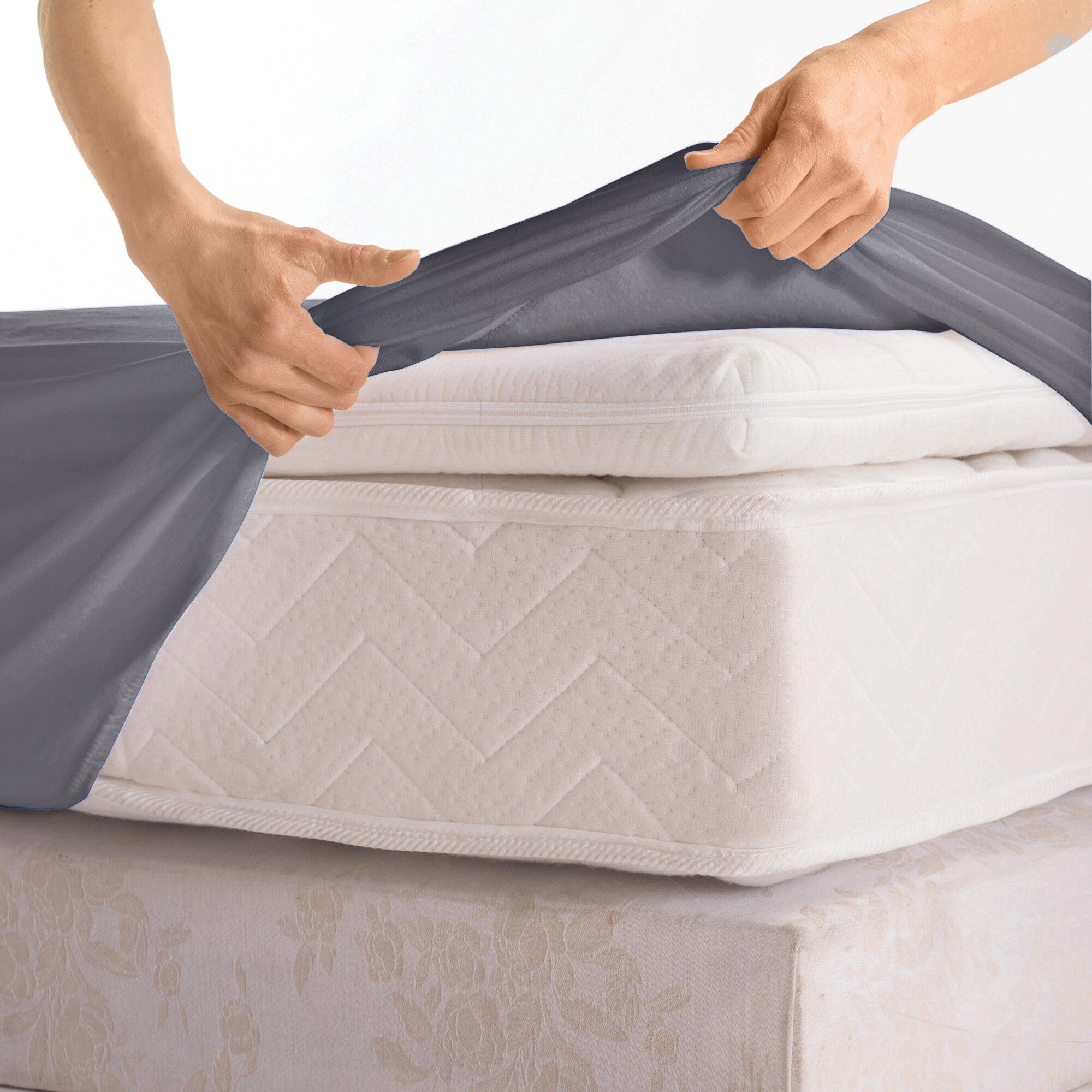 Drap-housse uni polyester