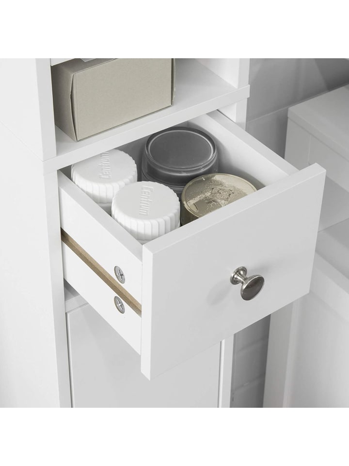 SoBuy Badezimmer-Hochschrank in Weiß - (B)20 x (H)180 x (T)20cm günstig kaufen onesize