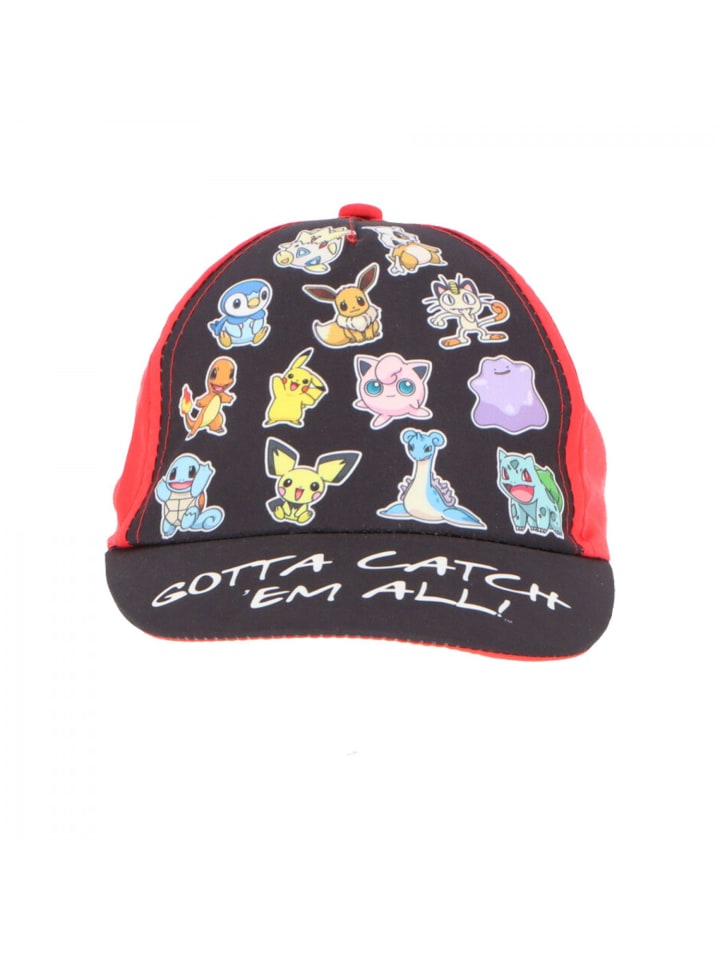 Pokémon Kinderkappe Cap Kopfbedeckung Stilvoller Sonnenschutz in Rot günstig kaufen